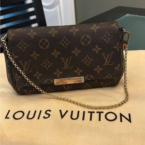 💎✨AUTHENTIC✨💎 LV Monogram Brown Favorite PM Canvas Crossbody Bag